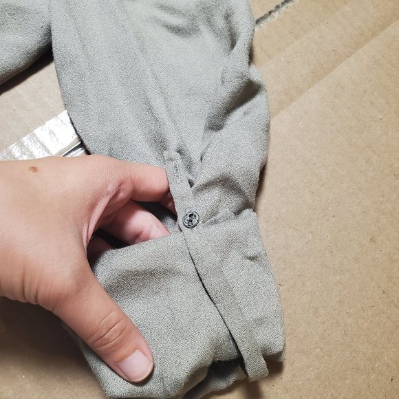 Helmut Lang Wool Blend Aysmmetrical Shirt Dress Size 2 - Picture 7 of 12